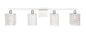 Phineas 4 light Chrome and Clear Crystals wall sconce