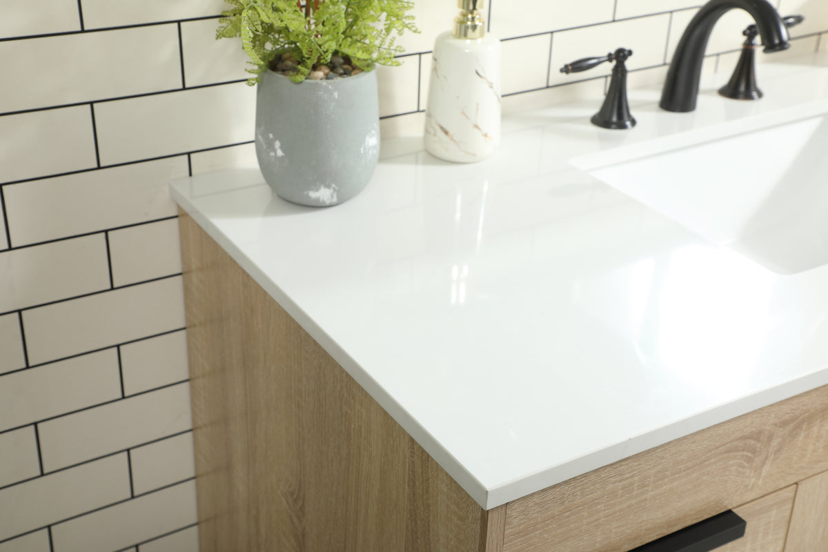 48 inch Single bathroom vanity in mango wood