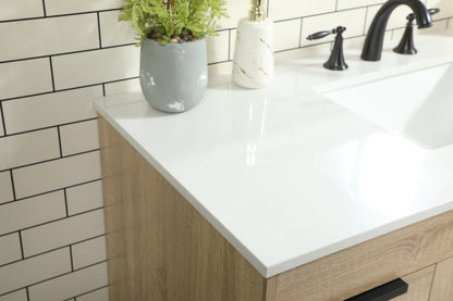 48 inch Single bathroom vanity in mango wood