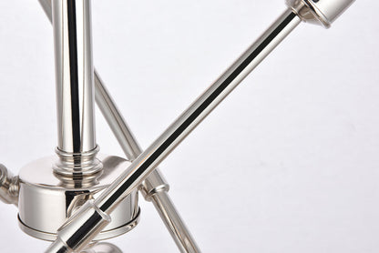 Axel 6 Lights polished Nickel Pendant