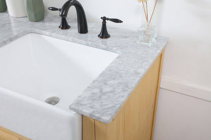 60 inch double bathroom vanity in natural wood