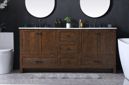 72 Inch Double Bathroom Vanity In Expresso
