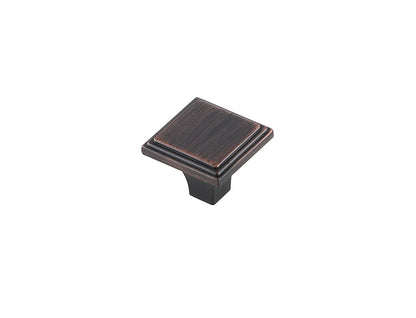Wilow 1" Oil-rubbed Bronze Square Knob Multipack (Set of 10)