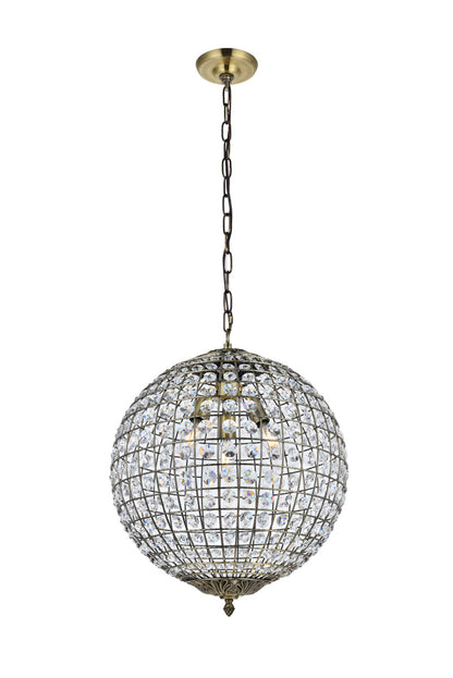 Earlene 3 light 16 inch antique bronze pendant