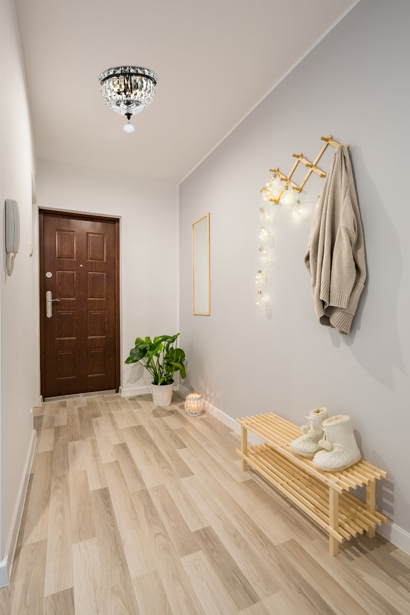 Tranquil 8 inch black flush mount