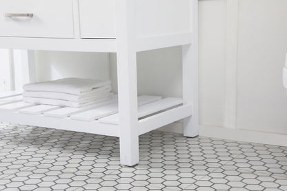 42 inch Single bathroom vanity in white