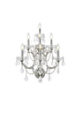 Maria Theresa 7 light Chrome Wall Sconce Golden Teak (Smoky) Royal Cut Crystal