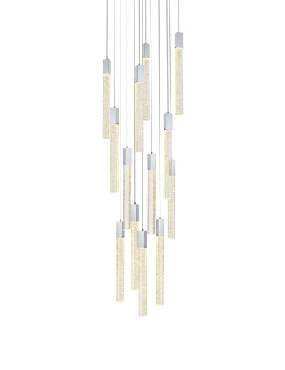 Weston 13 lights pendant in chrome