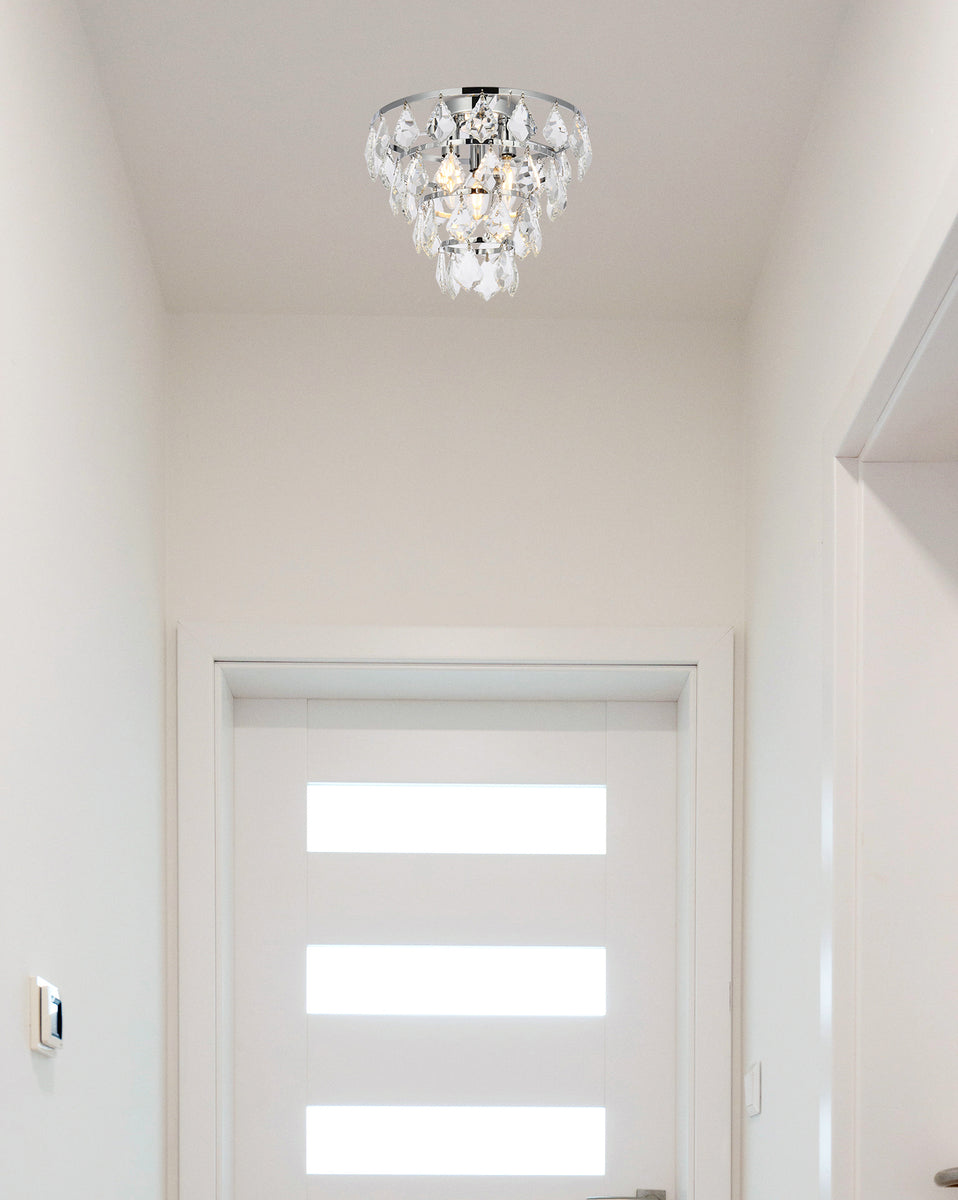 Ella 12 inch flush mount in chrome
