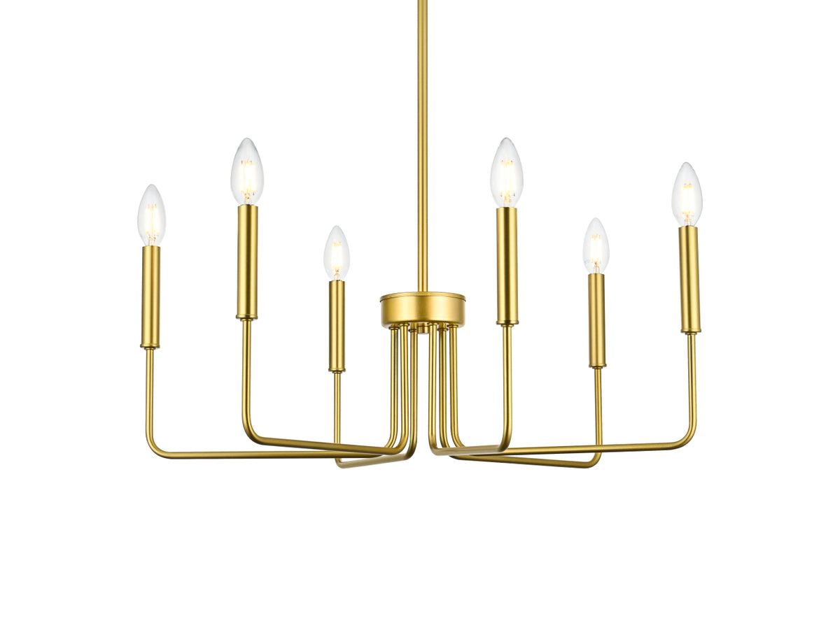 Willa 26 inch Pendant Light in Brass