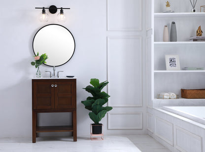 Collier 2 light Black and Clear glass Wall sconce