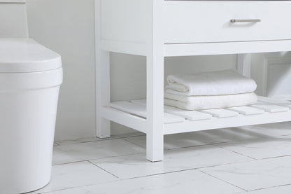 36 inch Single bathroom vanity in white