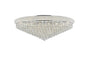 Primo 30 light Chrome Flush Mount Clear Royal Cut Crystal
