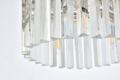 Sydney 3 light polished nickel Pendant Clear Royal Cut Crystal