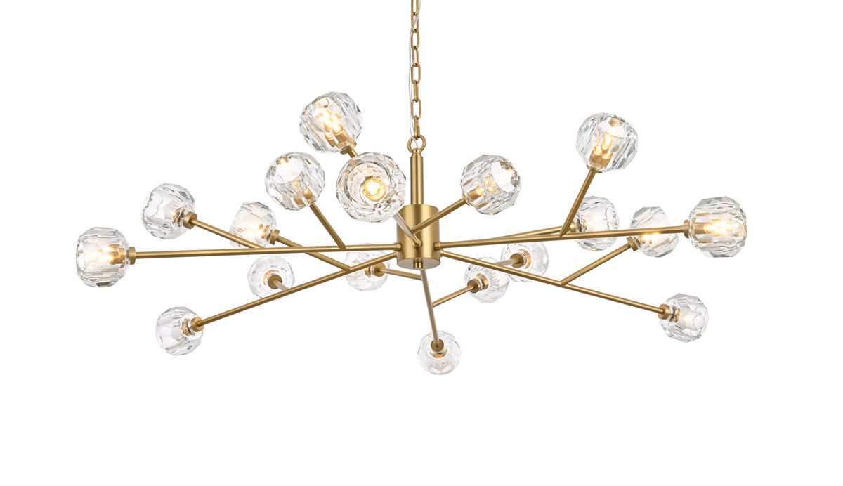 Graham 18 Light Pendant in Gold