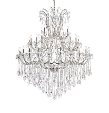 Maria Theresa 49 light Chrome Chandelier Clear Royal Cut Crystal