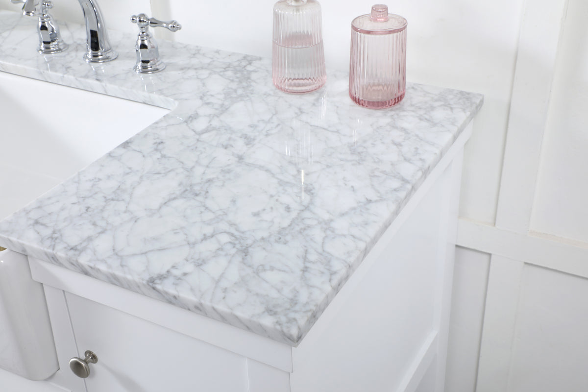 48 inch Single bathroom vanity in white