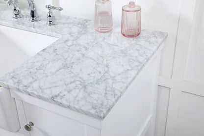 48 inch Single bathroom vanity in white