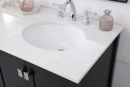 60 inch Double Bathroom Vanity in Black