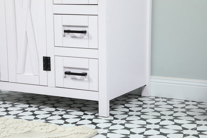 32 inch Single bathroom vanity in white