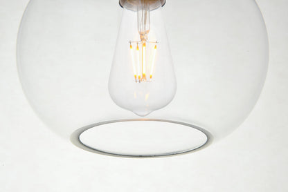 Destry 1 Light Black plug-in Pendant With Clear Glass