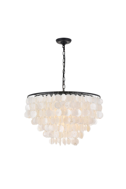 Selene 6 light Black Pendant