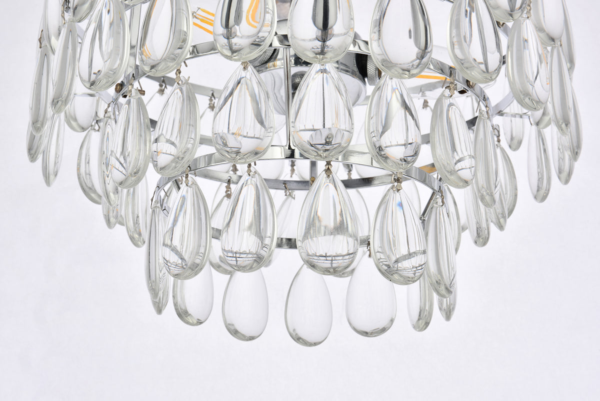 Mila 14 inch flush mount in chrome