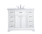 42 in. Single Bathroom Vanity set in white