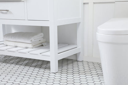 48 inch Single bathroom vanity in white