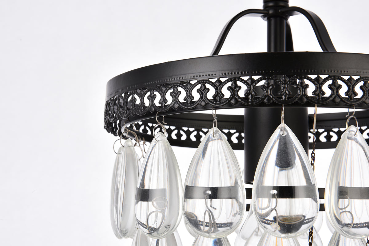 Reese 9 inch pendant in black