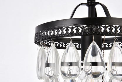 Reese 9 inch pendant in black