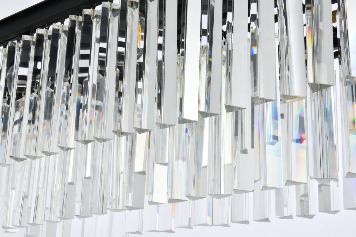 Sydney 12 light Matte Black Chandelier Clear Royal Cut Crystal