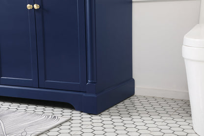 72 inch double bathroom vanity in Blue