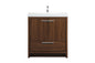 30 inch Single bathroom vanity in Walnut