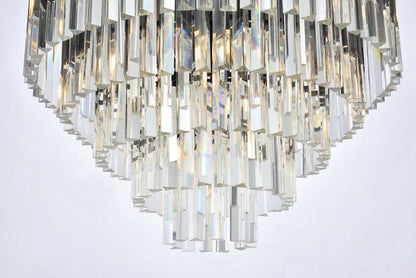 Sydney 17 light Matte Black Flush Mount Clear Royal Cut Crystal