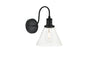 Histoire 1 light black Wall Sconce