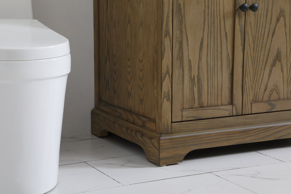 36 inch Single bathroom vanity in driftwood