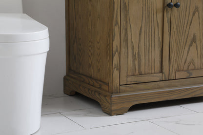 36 inch Single bathroom vanity in driftwood