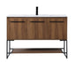 48 inch  Single Bathroom Vanity in Walnut Brown