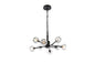 Graham 8 Light Pendant in Black