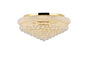 Primo 15 light Gold Flush Mount Clear Royal Cut Crystal
