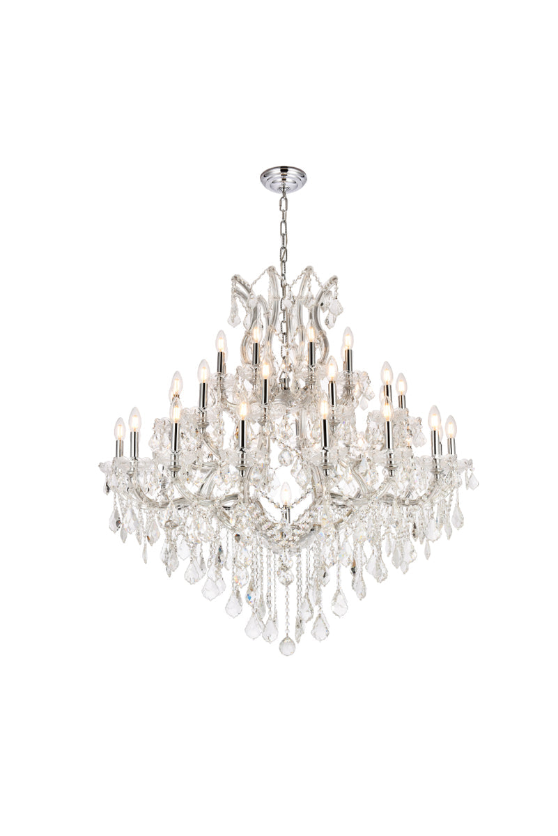 Maria Theresa 37 light Chrome Chandelier Clear Royal Cut Crystal