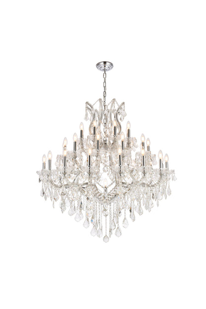 Maria Theresa 37 light Chrome Chandelier Clear Royal Cut Crystal