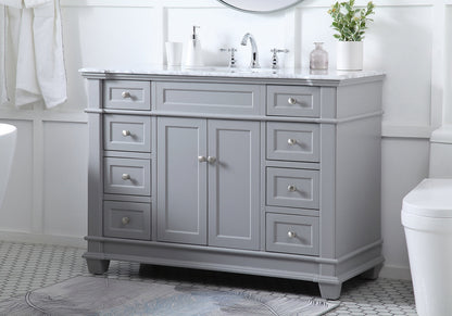 48 inch Single Bathroom Vanity set in Grey