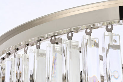 Sydney 48 inch spiral crystal chandelier in polished nickel