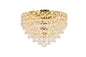 Century 4 light Gold Flush Mount Clear Royal Cut Crystal
