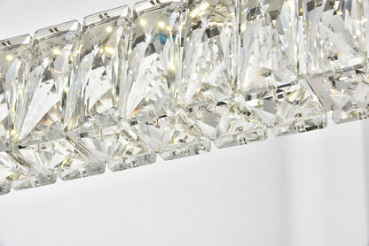 Monroe Integrated LED chip light Chrome Chandelier Clear Royal Cut Crystal