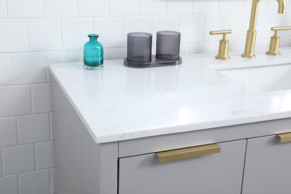 54 Inch SIngle Bathroom Vanity In Grey