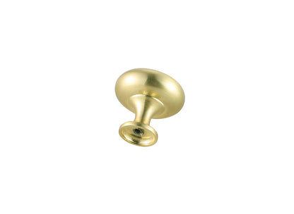 Cadon 1.2" Diameter Brushed Gold Mushroom Knob Multipack (Set of 10)