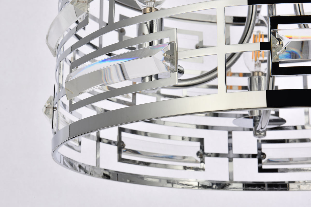 Kennedy 16.5 inch pendant in chrome